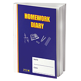 Homework Diary - Blue (A5 - 104 Pages)