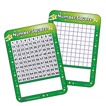 Number Square Whiteboard (A4)