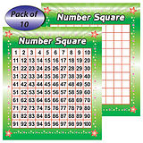 Number Square (10 Cards - 160mm x 140mm)