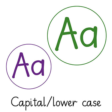 Pedagogs Marking Stamper - Aa Capital/Lower Case (20mm)