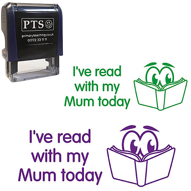 I've Read With My Mum Today Stamper - 25mm