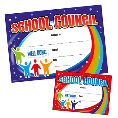 School Council Certificates (20 Certificates - A5)