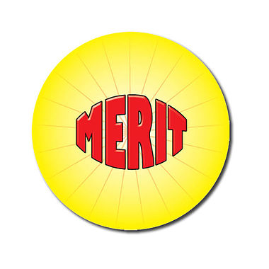Personalised Merit Stickers - Yellow (70 per sheet - 25mm)