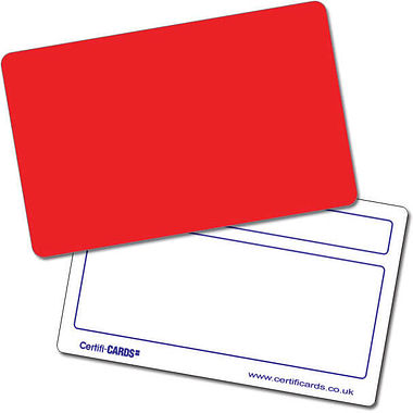 Personalised Blank CertifiCARD - Red