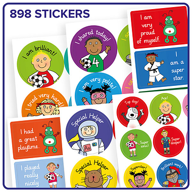 EYFS Pedagogs Stickers Value Pack (1006 Stickers)
