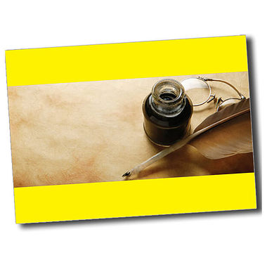 Personalised Writing Postcard - Yellow (A6)