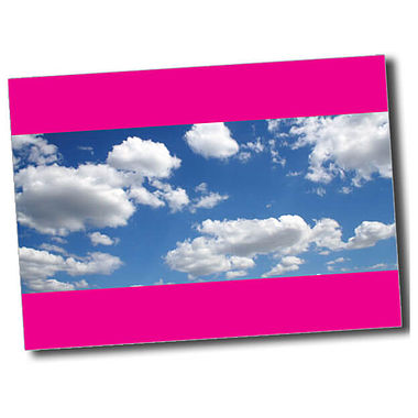 Personalised Blue Sky Postcard - Pink - A6