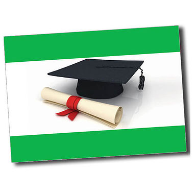 Personalised Graduation Postcard - Green (A6)