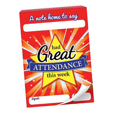 Great Attendance Praisepad - 60 Notes Home (A6)