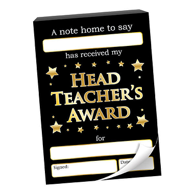 Head Teachers Award Praisepadz - 60 Notes Home (A6) 