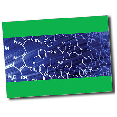 Personalised Molecule Postcard - Green (A6)