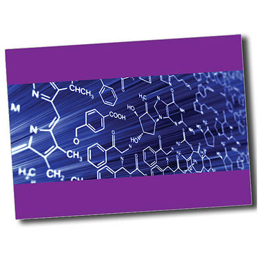 Personalised Molecule Postcard - Purple (A6)