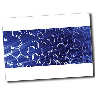 Personalised Molecule Postcard - White (A6)