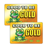 Good To Be Gold Stickers (32 per sheet - 46mm x 30mm)