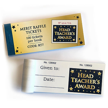 100 Head Teachers Award Raffle Tickets