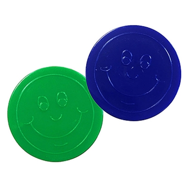 50 Plastic Tokens for Housepoints, Sports Day or Maths Activities (35mm)