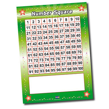 Number Square Poster - Write & Wipe (A2 - 620mm x 420mm)