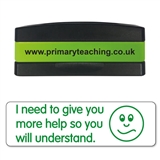 I Need To Give You More Help Stakz Stamper - Green - 44 x 13mm