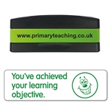 You've Achieved Your Learning Objective Stakz Stamper - Green Ink (44mm x 13mm)