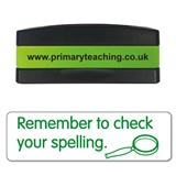 Remember to Check Your Spellings Stakz Stamper - Green - 44 x 13mm