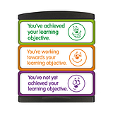 Learning Objective Achieved Pre-Inked School Marking Stamper 21 Millimetres Primary Teaching Services
