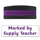 Marked by Supply Teacher Stakz Stamper - Purple Ink (44mm x 13mm)