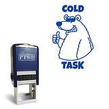 'Cold Task' Stamper - Polar Bear - Blue Ink (25mm)