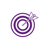 Target Mini Stamper - Purple Ink (10mm)