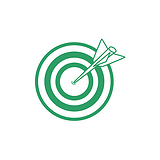 Mini Target Stamper - Green - 10mm