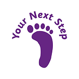 Your Next Step Footprint Stamper - Purple - 25mm