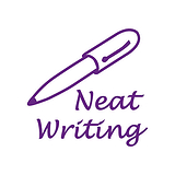 Neat Writing Stamper - Purple - 25mm