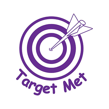 Target Met Stamper - Purple Ink (25mm)