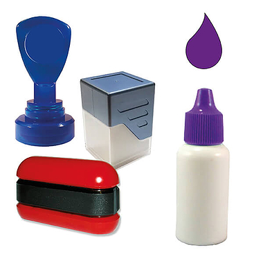 Ink Refill for Pre-Inked Stampers (Purple, 10ml)
