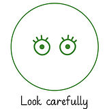 Pedagogs Marking Stamper - Eyes - Look Carefully (25mm)