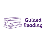 Guided Reading Book Stack Stamper - Purple - 38 x 15mm