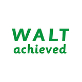 WALT Achieved Stamper - Green Ink (38mm x 15mm)