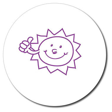 Personalised Sun Stamper - Purple Ink (25mm)