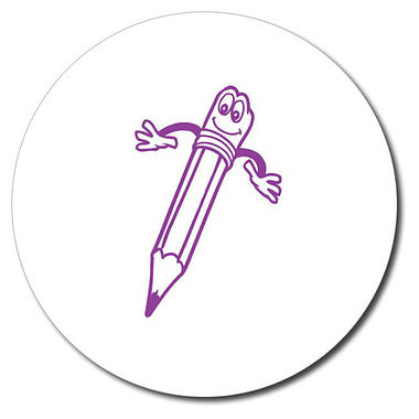 Personalised Pencil Stamper- Purple Ink (25mm)