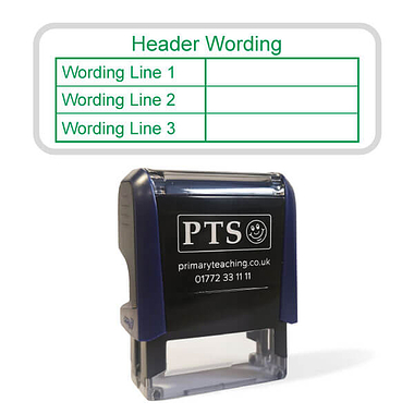Personalised Table Stamper - Green Ink (59mm x 21mm)