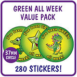 280 I've Been Green All Week Stickers - 37mm