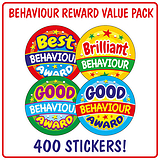 Behaviour Reward Stickers (400 Stickers - 32mm) Brainwaves