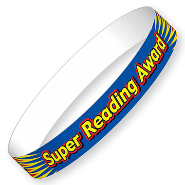 Super Reading Award Glossy Wristbands (10 Wristbands - 220mm x 13mm)