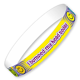 I Bumped My Head Today Wristbands (10 Wristbands - 220mm x 13mm) Brainwaves