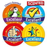 Scented Cherry Stickers - Excellent (45 Stickers - 32mm)