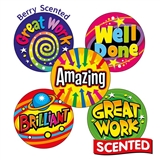 Scented Berry Stickers - Bright Words (30 Stickers - 25mm)