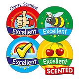 20 Cherry Scented Excellent Stickers - 32mm