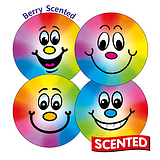 20 Berry Scented Rainbow Stickers - 32mm