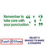 Take Care With Punctuation Stamper - Twist N Stamp