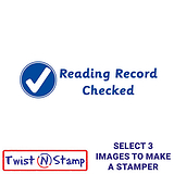 Reading Record Checked Stamper - Twist N Stamp