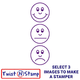 Smiley Faces Assessment Stamper - Twist N Stamp
